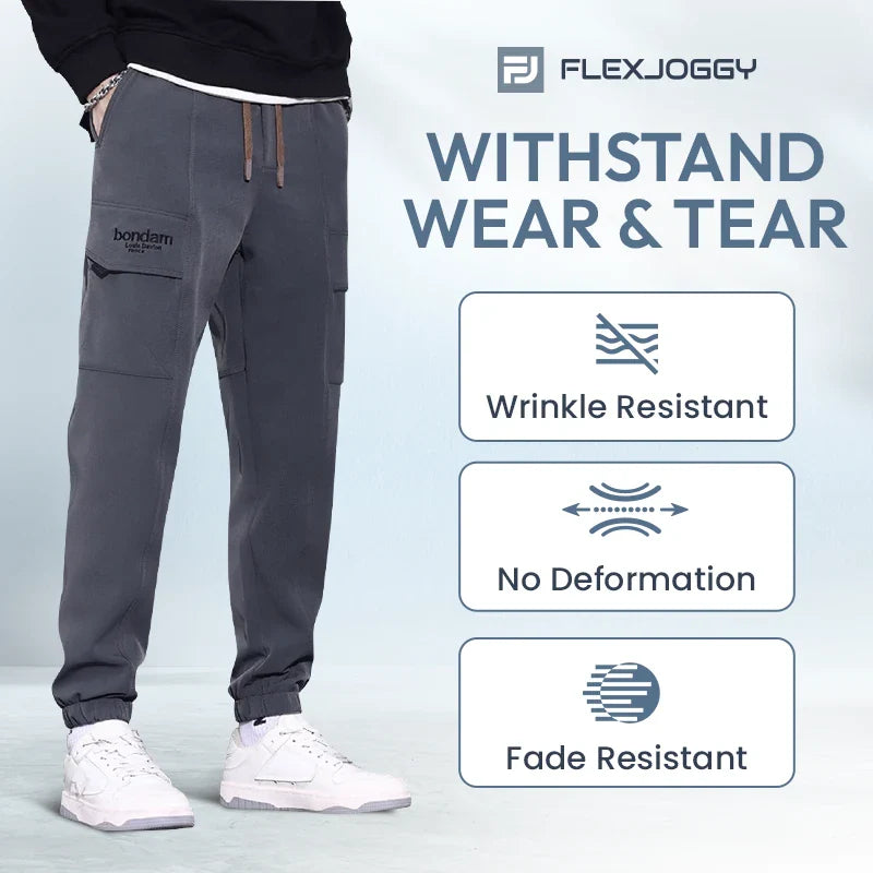 FlexJoggy - Unisex Multi-pocket Durable Jogger Pants