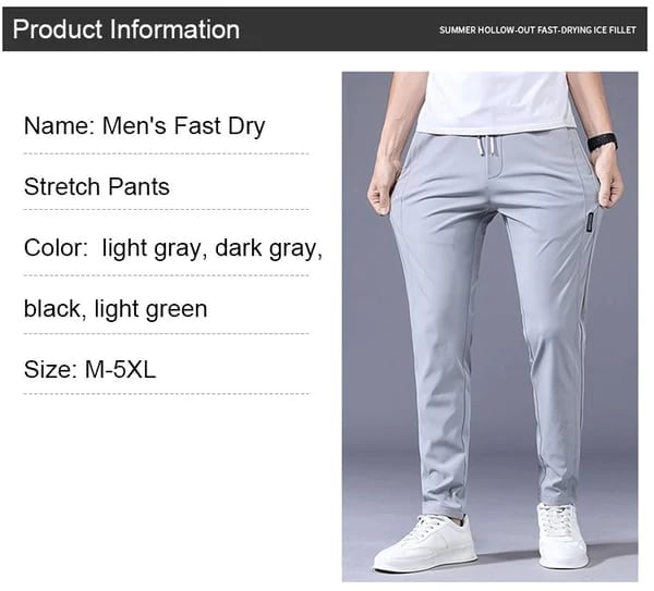 Men's Quick Dry Stretch Pants